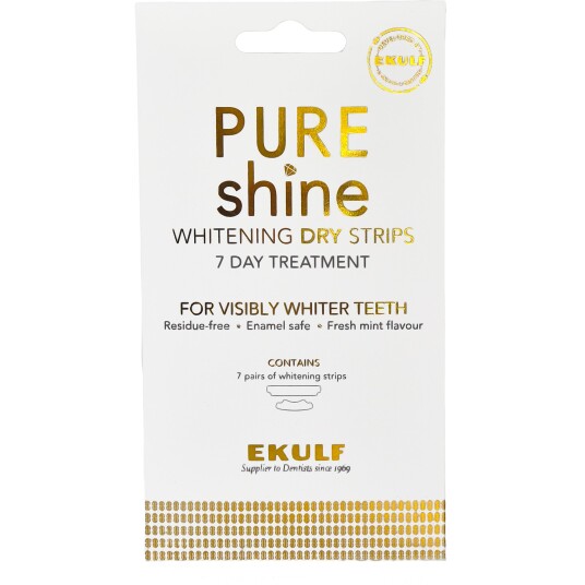 Tandblegningsstrimler EKULF Pure Shine Whitening Dry Strips 7 Day Treatment
