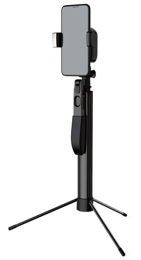 NORTH Stabilized Selfie Stick / Tripod med Trådløs Kamera Utløser & 2 LED Lamper NORTH Stabilized Selfie Stick / Tripod med Trådløs Kamera Utløser & 2 LED Lamper