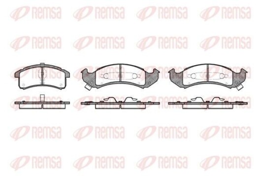 Bremseklosser REMSA 0537.02 Bremseklosser REMSA 0537.02