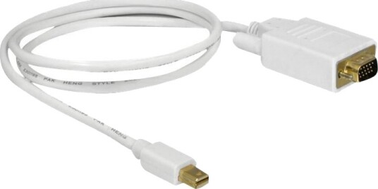 Delock Displayport Kabel Mini Displayport Hann Til Hd 15 Vga Hann 1 M