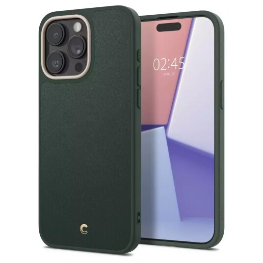 Cyrill iPhone 15 Pro Max Cyrill Kajuk Mag Hybrid Deksel - MagSafe Kompatibel - Forest Green