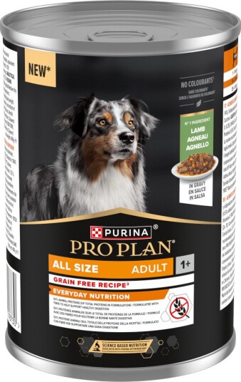 Pro Plan våtfôr Adult PURINA All Size Everyday Nutrition Grain Free Kylling 12 x 400 g