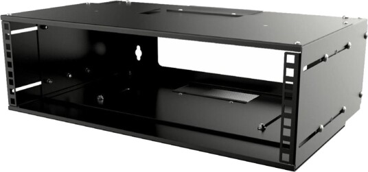 Lanview By Logon Rack Åpen Ramme Adjustable Depth Veggmonterbar Svart 3U 19" Lanview By Logon Rack Åpen Ramme Adjustable Depth Veggmonterbar Svart 3U 19"