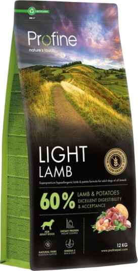 Profine Hundefôr Light med Lam og Poteter 12 kg Profine Hundefôr Light med Lam og Poteter 12 kg