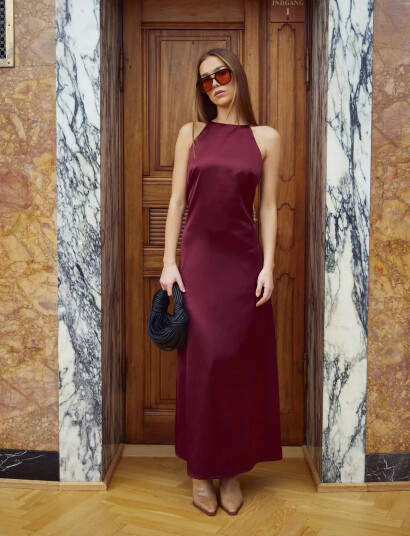 Noella LACIE DRESS DUSTY MAHOGANY