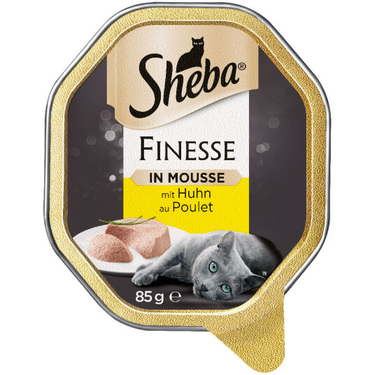 Sheba Økonomipakke Skåler 44 X 85 G Mousse Med Kylling