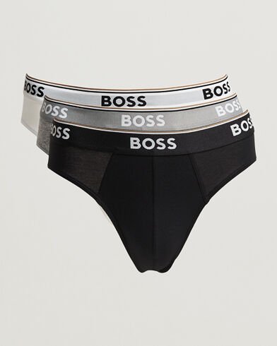 Boss BLACK 3 Pack Brief White/Grey/Black