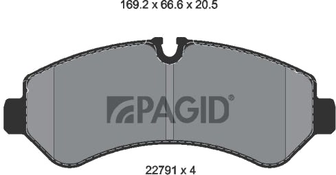 PAGID T2783N Bremseklosser