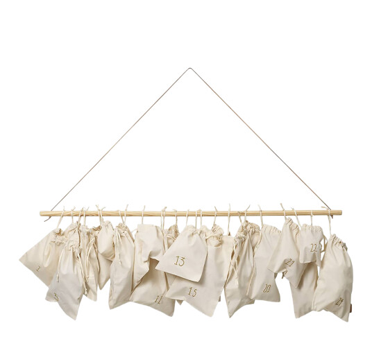 Ferm Living Adventskalender stoff offhvite
