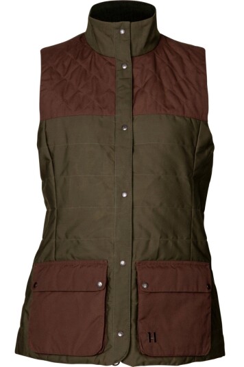Härkila Women"s Retrieve Waistcoat Dark Warm Olive/Burgundy Härkila Women"s Retrieve Waistcoat Dark Warm Olive/Burgundy