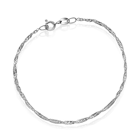 Pan Jewelry Singapore armbånd i 585 hvitt gull