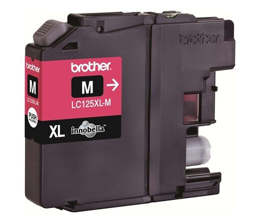 Brother LC 125XLM - High Capacity - Magenta Ink - Blekkpatron Rød