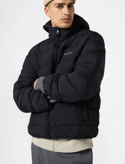 Champion Hooded Jacket Black S Champion Hooded Jacket Black S