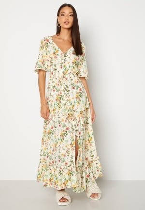 Object Collectors Item Objlorena S/S Long Dress Sandshell AOP:ALBA 34