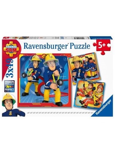 Ravensburger Fireman Sam To The Rescue! 3x49p