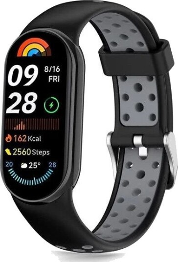 Tech-Protect IconBand Air Strap for Xiaomi Smart Band 8 / 9 / 10 / NFC - Black & Gray