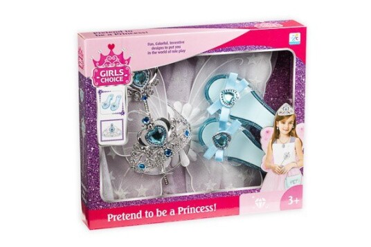 Udklædningssæt Fe/Prinsesse Hvid/Blå