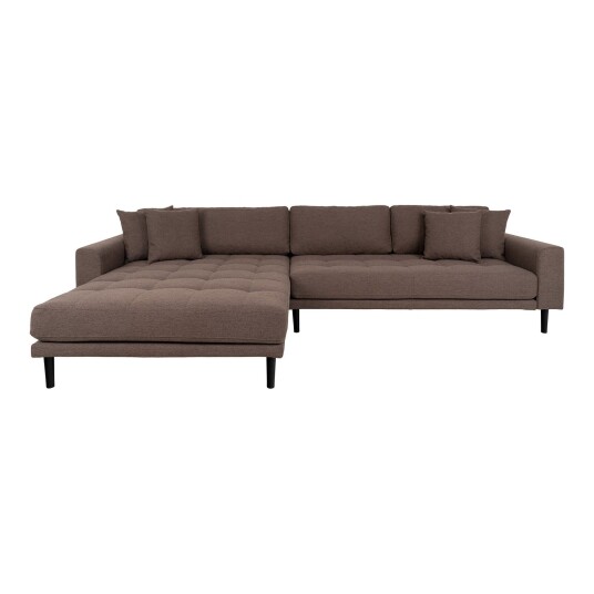 Lido sofa lenesofa venstrevent med 4 puter brun. Lido sofa lenesofa venstrevent med 4 puter brun.