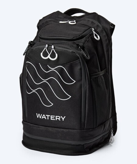 Watery svømmebag - Viper Elite 45L - Svart/hvit - Vanntett ryggsekk