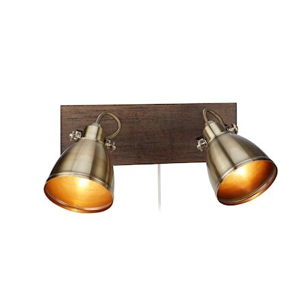 Markslöjd Native Vegglampe 2 Brun/Antikk 1672028-01-0 1672028-02-0 Markslöjd Native Vegglampe 2 Brun/Antikk 1672028-01-0 1672028-02-0