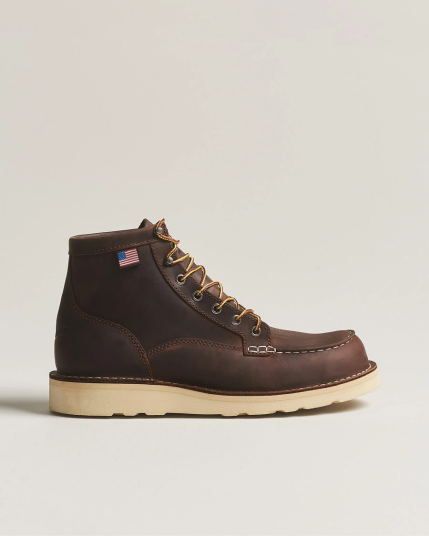 Danner Bull Run Leather Moc Toe Boot Brown