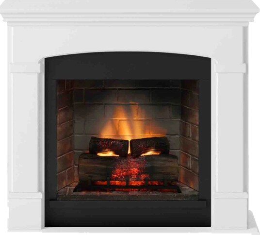 Tagu Helmi Tradisjonell Elektrisk Peis - Hvit (ELP-50-412-Powerflame2)