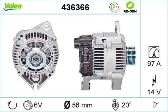Dynamo VALEO 436366 Dynamo VALEO 436366