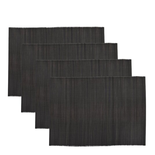 House Doctor  Bamb bordbrikke 45x33 cm 4-pack svart