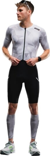 FUSION Tempo! TWO Trisuit Unisex Grå/Hvit M