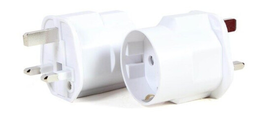 Gembird Cablexpert - power connector adaptor - 3-pole to CEE 7/4