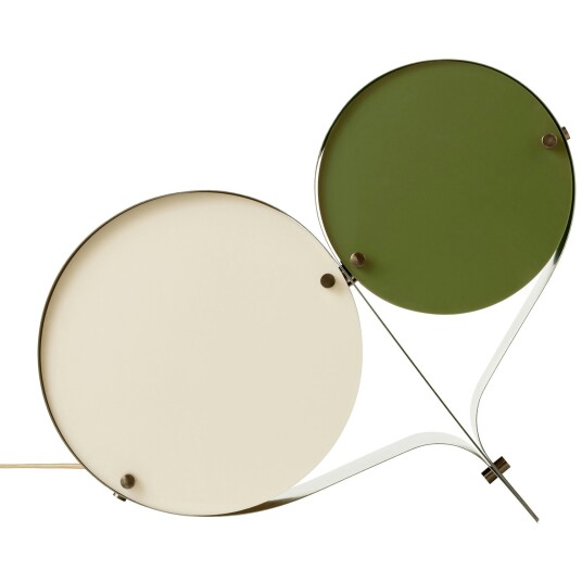 Gubi Coppia Bordlampe Elfenben/Oliven Gubi Coppia Bordlampe Elfenben/Oliven