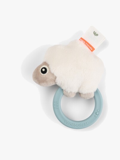 Done by Deer Sensory Rattle W/Teether Sheepy Blue - Blue - ONE SIZE Done by Deer Sensory Rattle W/Teether Sheepy Blue - Blue - ONE SIZE