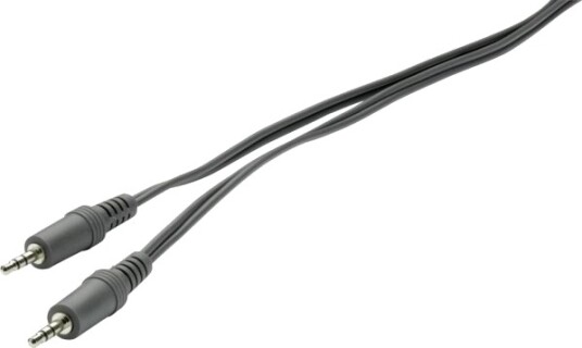 Speaka Professional Sp-1301344, 3.5Mm, Hankjønn, 3.5Mm, Hankjønn, 2 M, Svart