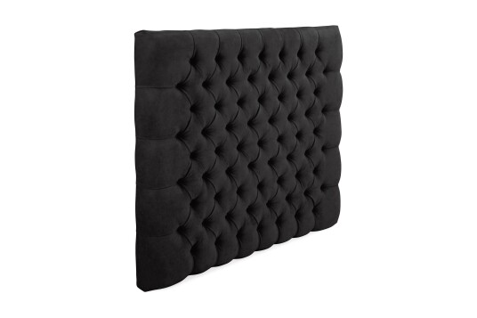 Sengegavl Estelle 140 cm Fløyel   Svart