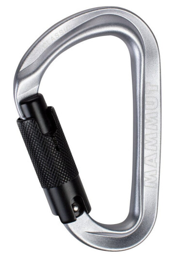 Mammut Classic HMS Twistlock Plus karabiner, light grey Mammut Classic HMS Twistlock Plus karabiner, light grey