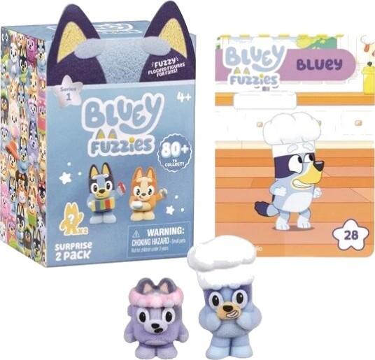 Bluey Fuzzies Mini Figurer Lekefigur 2-Pakning