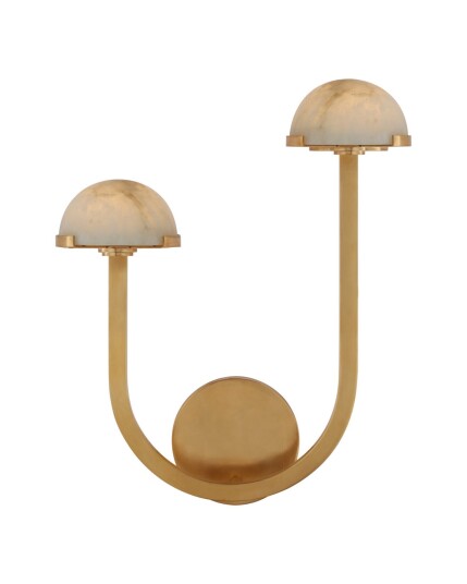 Pedra 15" vägglampa vänster antik mässing Pedra 15" vägglampa vänster antik mässing
