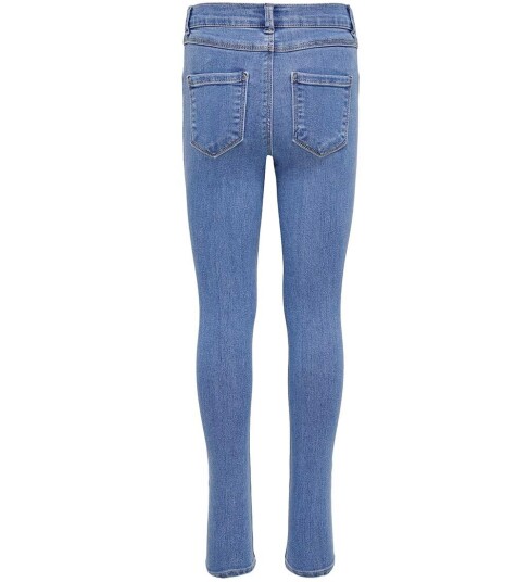Kids Only Konrain Skinny Jeans Blå 140 - Vinterkledning med Belteløkker