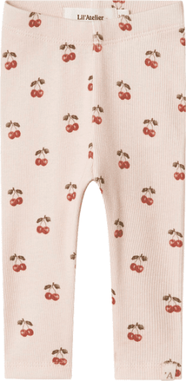 Lil' Atelier Nbflavo leggings til baby Silver Peony
