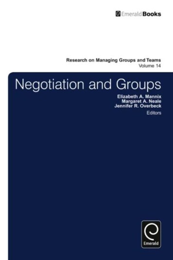 Negotiation In Groups