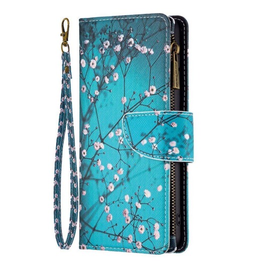 INCOVER Samsung Galaxy A73 (5G) PU Skinn Flip Deksel Med Lommebok - Tre Med Blomster INCOVER Samsung Galaxy A73 (5G) PU Skinn Flip Deksel Med Lommebok - Tre Med Blomster