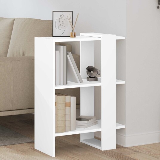 vidaXL Bokhylle Hvit 52 x 25 x 71,5 cm Konstruert tre
