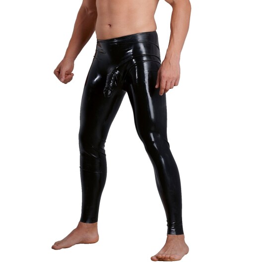 Late X Latexbukser med Penissleeve Menn      - Svart - XL