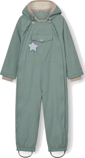 Mini A Ture Wisto Fleece Lined Coverall Grønn 12M/80 Mini A Ture Wisto Fleece Lined Coverall Grønn 12M/80