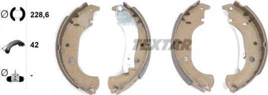 Bremsesko sett TEXTAR 91059900