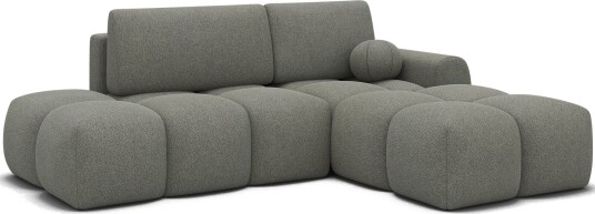 Vittario 3 seters Bubblig sovesofa med divan og oppbevaring Høyre Xillar 100