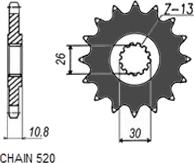 Kjededrev SUNSTAR 395 16 Kjededrev SUNSTAR 395 16