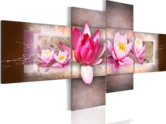 Bilde Delicate Water Lilies 200x90 Artgeist sp. z o. o.
