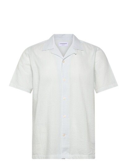 Lindbergh | Striped Seersucker Resort Shirt S/S | XXL Lindbergh | Striped Seersucker Resort Shirt S/S | XXL