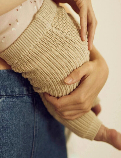Müsli Knit Chunky Pants   Cream   50